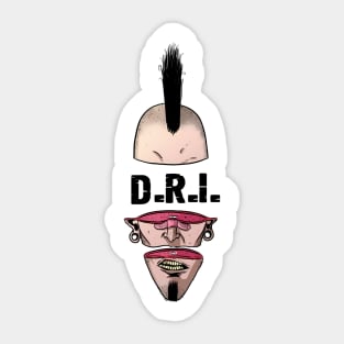 Punk Man D.R.I. Sticker